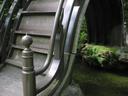 One of several foot bridges in the Garden.  This one is the steepest weve ever seen!